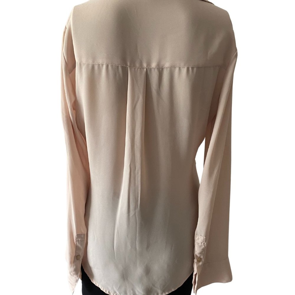 Express Embroidered And Netted Size Xs Neutral Bl… - image 3